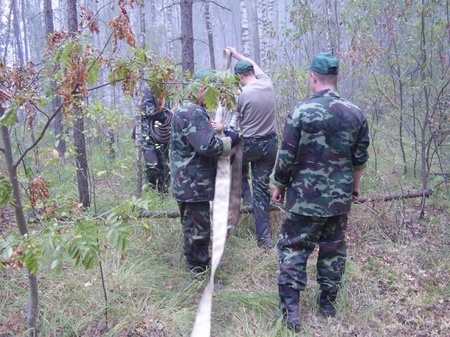 Заводчане на пожарах 2010 года